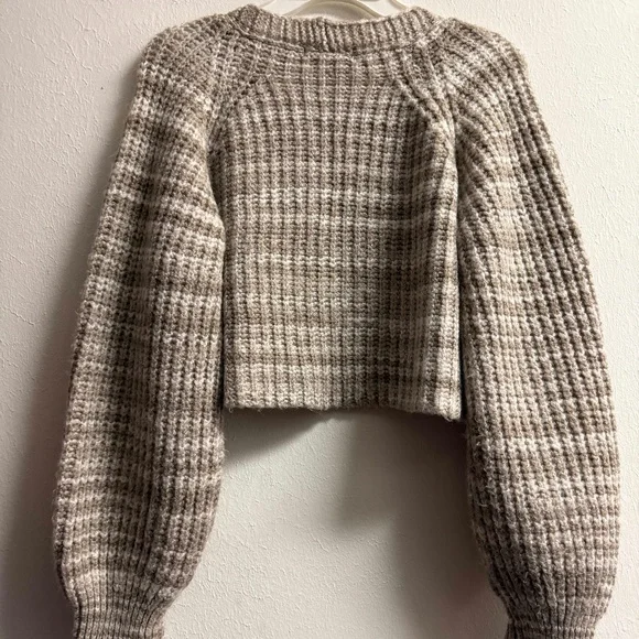 Women's Urban Outfitters Striped Crop Cardigan Sweater, Small-P, EUC - Picture 5 of 8